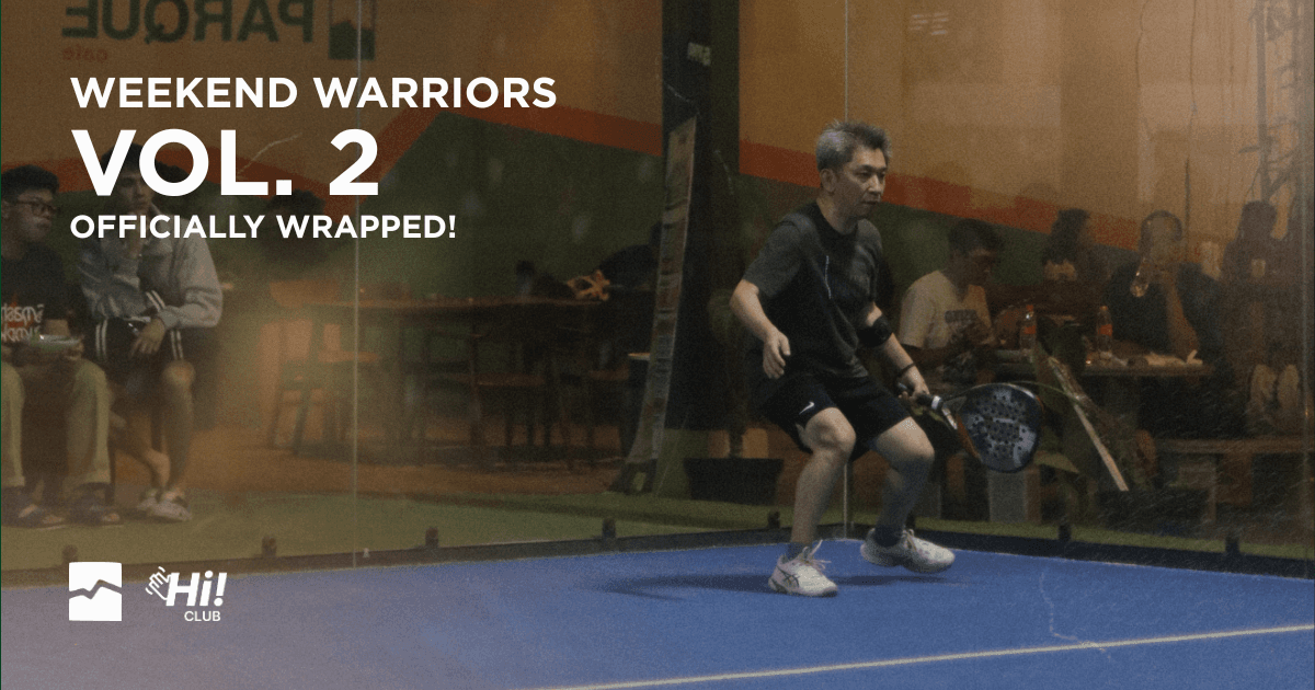 Juara dua kategori Weekend Warriors Vol. 2 di Parque Cafe, Bandung